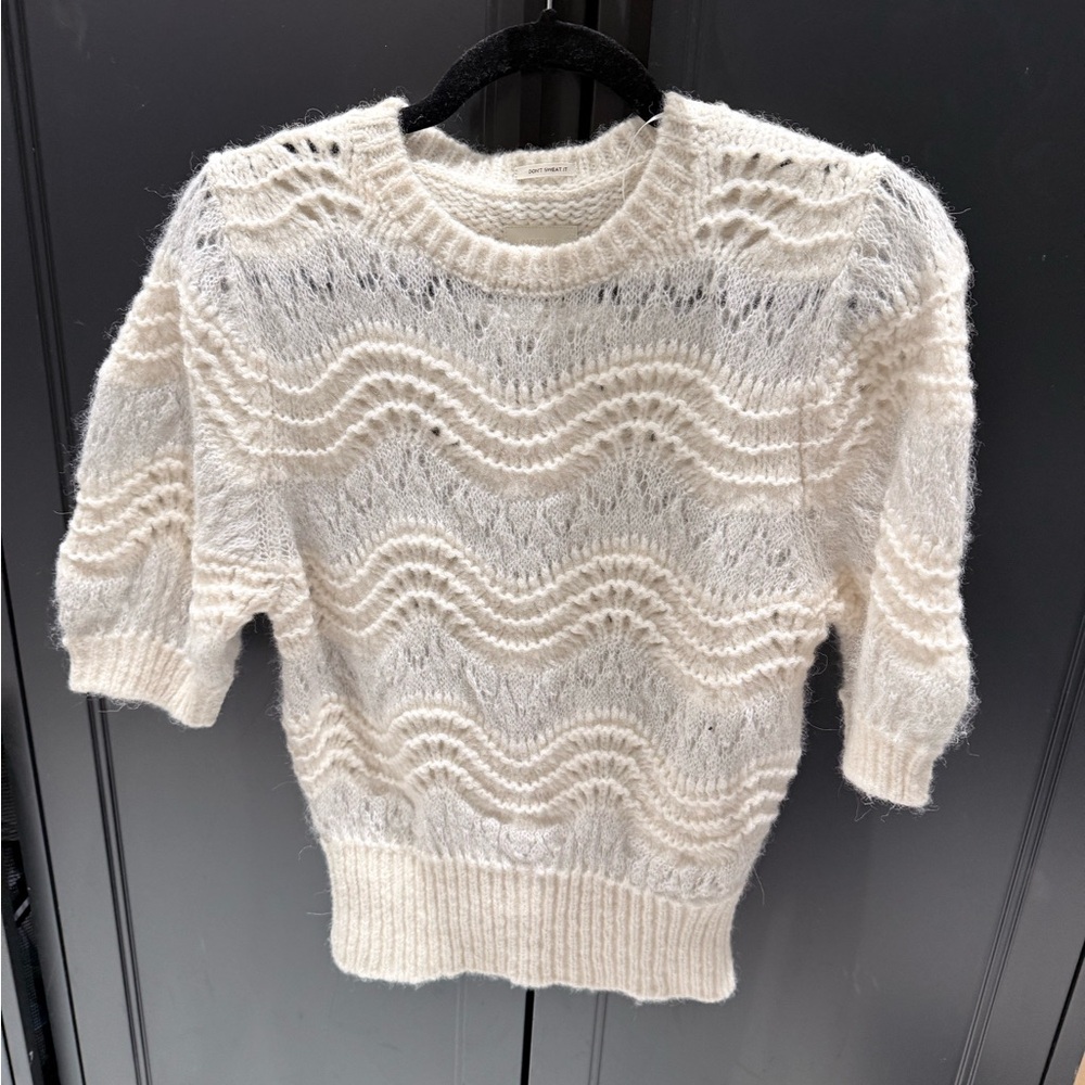 MOTHER  never worn Cream Textured Knit Sweater